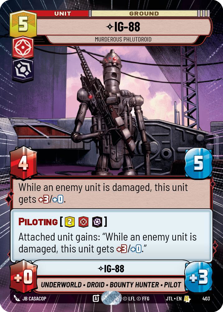 【JTL403/EN】IG-88 - Murderous Phlutdroid (Hyperspace)