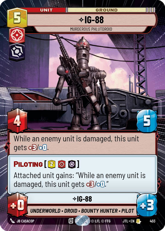 【JTL403/EN】IG-88 - Murderous Phlutdroid (Hyperspace)