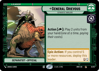 【HMW008/EN】General Grievous - Separatist Warlord