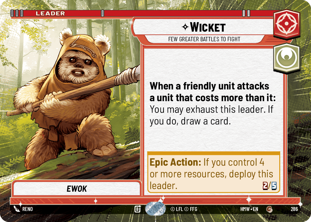 【HMW286/EN】Wicket - Few Greater Battles to Fight（HYPERSPACE）
