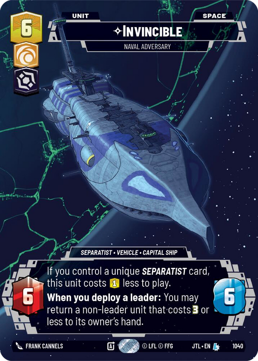 【JTL1076/EN】Invincible - Naval Adversary (Prestige/FOIL)