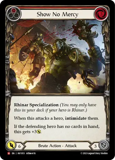 【傷あり特価】【HVY013/EN】Show No Mercy/無慈悲