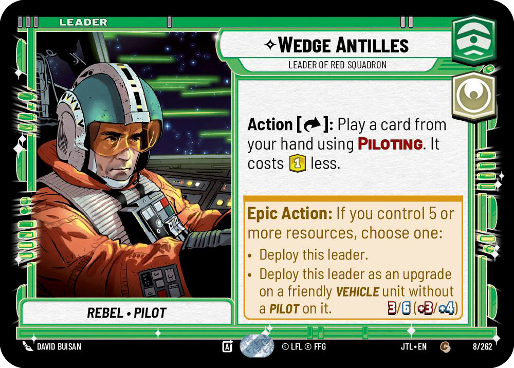 【JTL008/EN】Wedge Antilles - Leader of Red Squadron