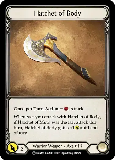 【U-MON105/EN】Hatchet of Body