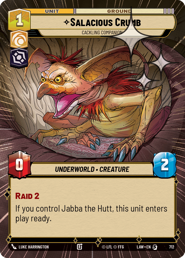【LAW712/EN】Salacious Crumb - Cackling Companion (Hyperspace/Foil)