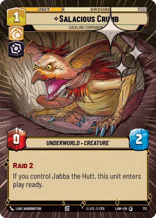 【LAW712/EN】Salacious Crumb - Cackling Companion (Hyperspace/Foil)