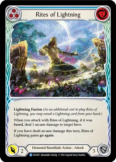 【ELE072/EN】Rites of Lightning[Blue]