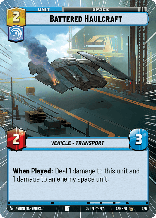 【ASH335/EN】Battered Haulcraft (Hyperspace)