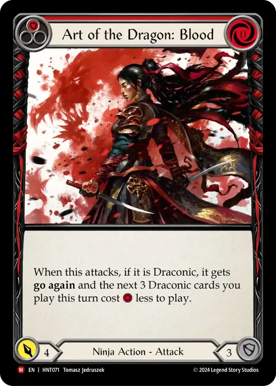 【HNT071/EN】Art of the Dragon: Blood/竜の技：血