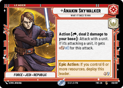 【TWI012/EN】Anakin Skywalker - What it Takes to Win