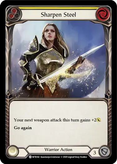 【U-WTR142/EN】Sharpen Steel[Yellow]