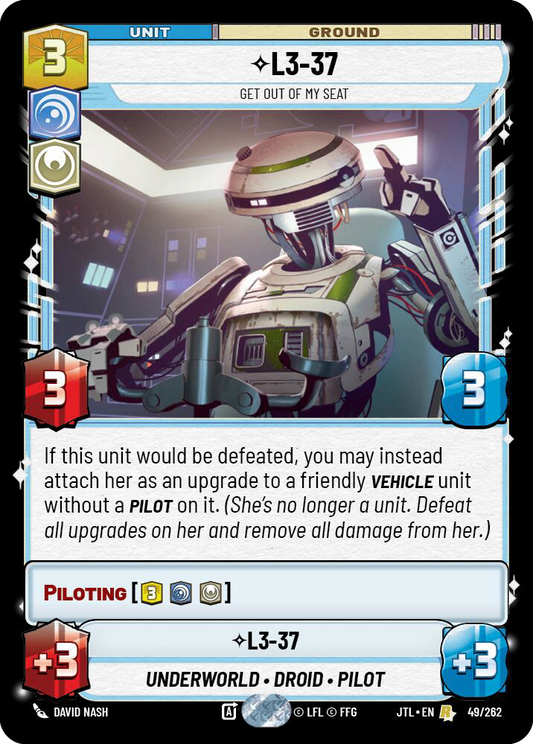 【JTL547/EN】L3-37 - Get Out Of My Seat(Foil)
