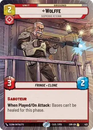 【SOR423/EN】Wolffe - Suspicious Veteran (HYPERSPACE)