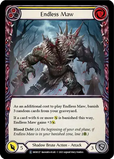 【U-MON127/EN】Endless Maw[Yellow]