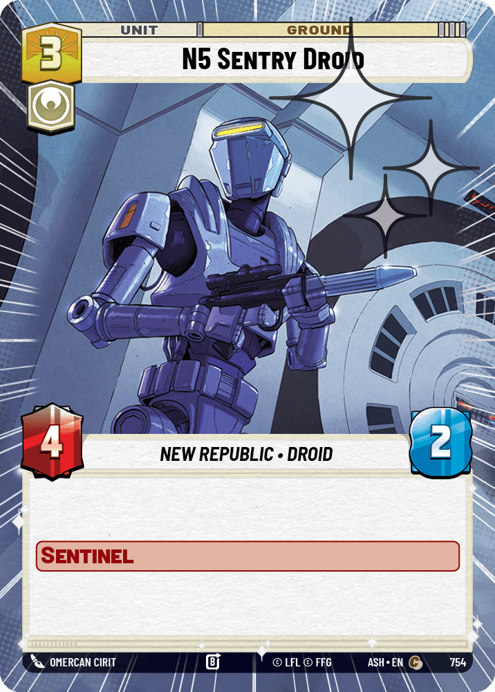 【ASH754/EN】N5 Sentry Droid (Hyperspace/Foil)