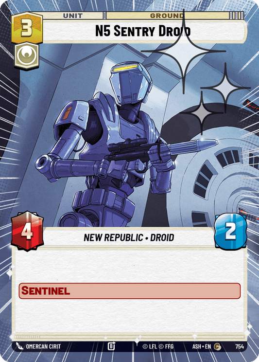【ASH754/EN】N5 Sentry Droid (Hyperspace/Foil)