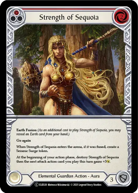 【U-ELE028/EN】Strength of Sequoia[Red]