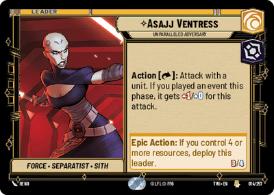 【TWI014/EN】Asajj Ventress - Unparalleled Adversary