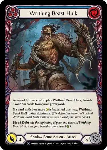 【U-MON131/EN】Writhing Beast Hulk[Blue]