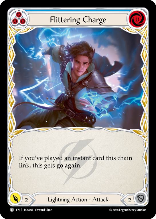 【ROS091/EN/RF】Flittering Charge/快電の突撃[Blue]