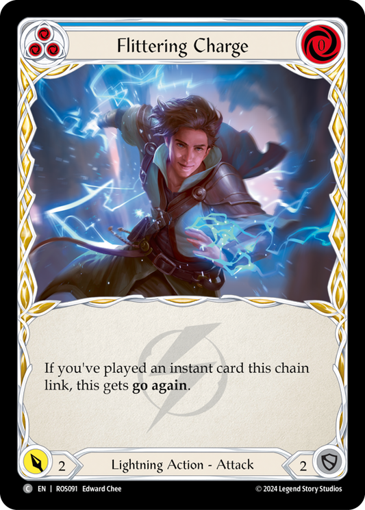 【ROS091/EN/RF】Flittering Charge/快電の突撃[Blue]