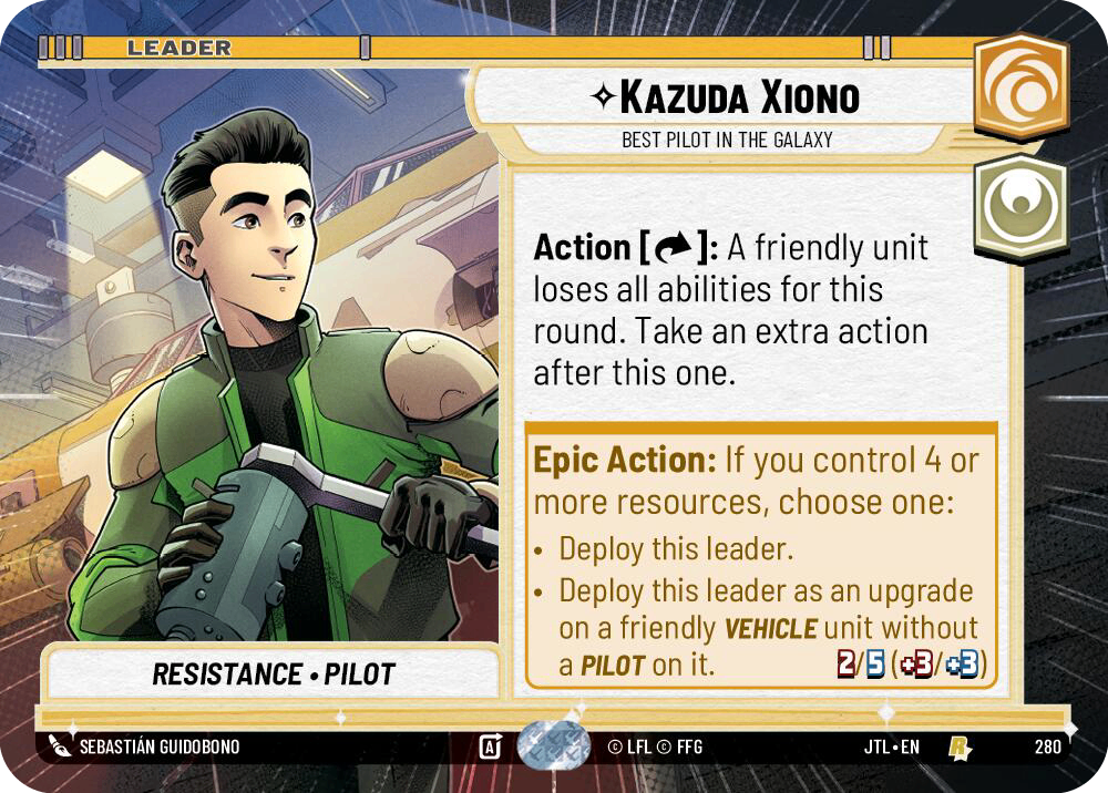 【JTL280/EN】Kazuda Xiono - Best Pilot in the Galaxy(Hyperspace)